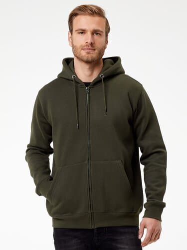 BS Vega Hoodie mit durchgehendem Reißverschluss, 280 gr/m²