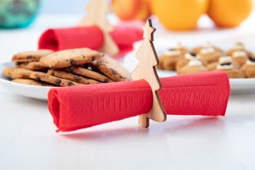 Julmiddag Serviettenringset