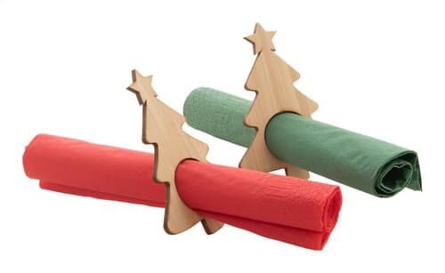 Julmiddag Serviettenringset