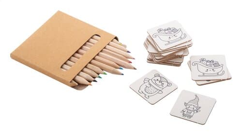 Coloxmor Weihnachts-Memoryspiel zum Ausmalen