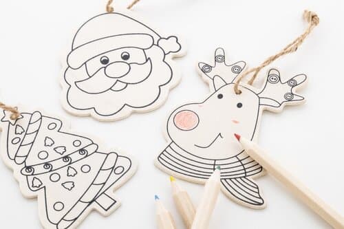 Oppland Christbaumschmuck zum Ausmalen