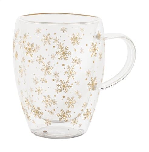 Snostro Weihnachts-Thermobecher aus Glas