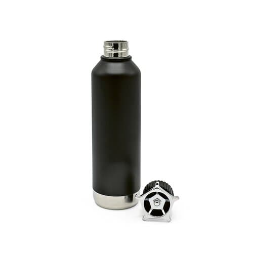 Spiglo Trinkflasche aus recy.Edelstahl, 780 ml. Mit radförmigem Deckel