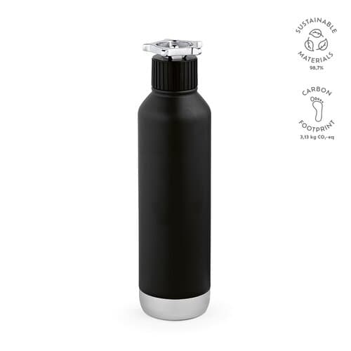 Spiglo Trinkflasche aus recy.Edelstahl, 780 ml. Mit radförmigem Deckel