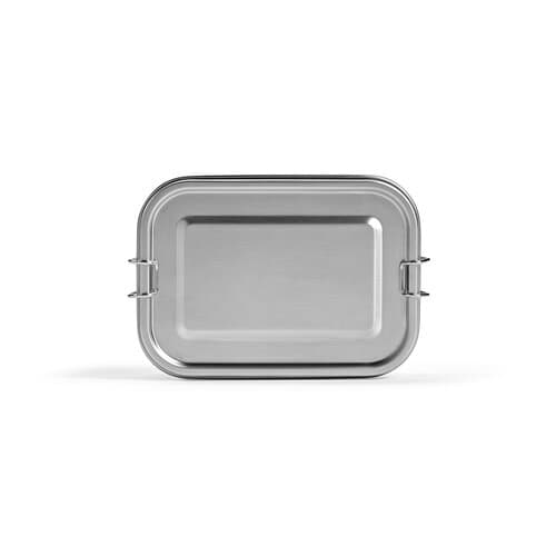 Picasso Lunchbox recy.Edelstahl, 1240 ml. Mit seitlichen Verschlussklammern