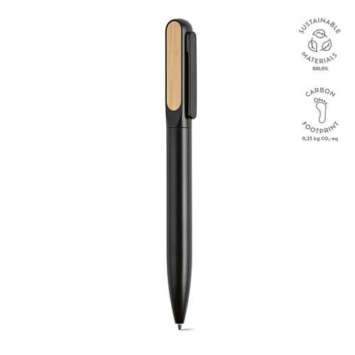 Plato Kugelschreiber recy.Aluminium. Blaue Dokumental®-Tinte