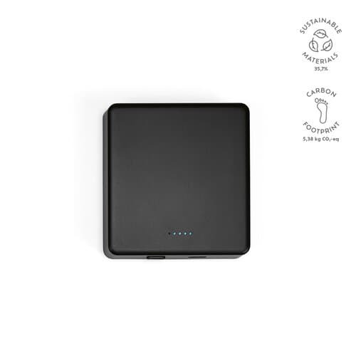 Mendel Powerbank aus rABS mit 5000 mAh. Magnetisches Laden