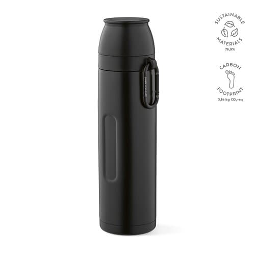 Flinders Thermos recy.Edelstahl, 1080 ml. Mit 2 Bechern und Karabiner