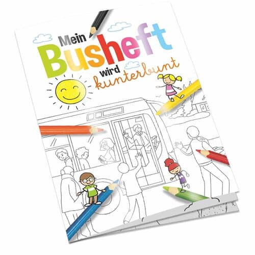 Malbuch / Mal-Set A6 - Bus
