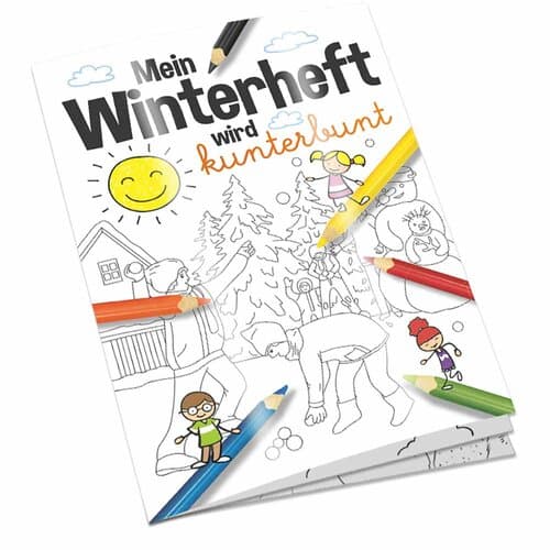 Malbuch / Mal-Set A6 - Winter