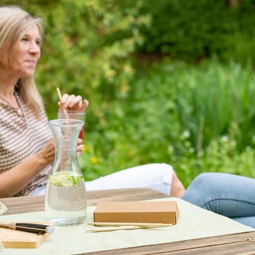 Papierstrohhalm 100er Set "Natur"