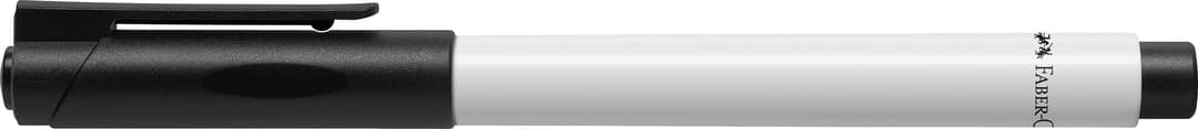 Faber-Castell Broadpen Weiß / Schwarz, Schreibfarbe Schwarz