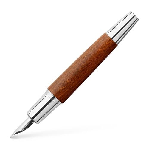 Faber-Castell E-Motion Holz / Metall Birnbaum braun Fuellfederhalter