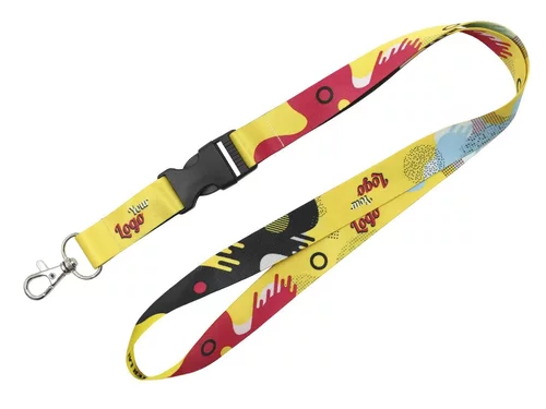 Schlüsselband Lanyard mit Karabiner und Schnappverschluss