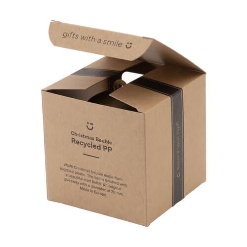 Weihnachtskugel Ø7cm Recycled PP Box - Made in Europe