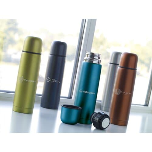 Frosted Bottle RCS Recycled Steel 500 ml Thermoflasche