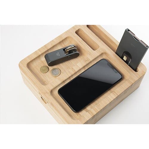 Walter Bamboo Big Dock 15W Organizer und Ladegerät