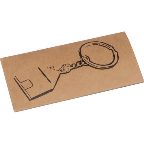 Metall Schlüsselanhänger in Hausform GILBERT