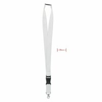 WIDE LANY Lanyard mit Metallkarabiner