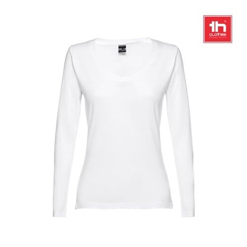 THC BUCHAREST WOMEN WH. Langärmeliges tailliertes T-Shirt für Frauen