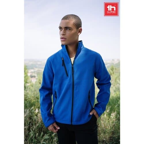 THC EANES. Softshell-Jacke (Unisex) aus Polyester und Elastan