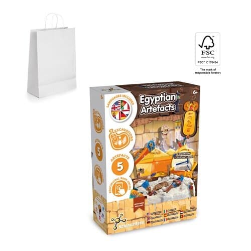 Ancient Egypt Excavation Kit II. Lernspiel lieferung inklusive einer kraftpapiertasche (90 g/m²), aus FSC™-zertifiziertem Material und anderen kontrollierten Materialien hergestellt