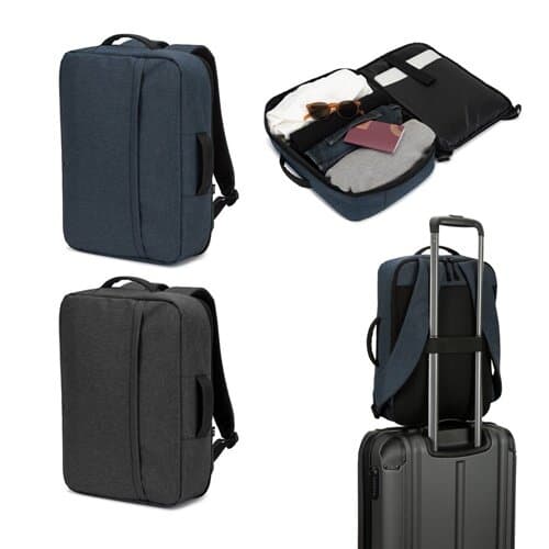 NIAMEY. Tasche aus hochdichtem, recyceltem 300D-Polyester für Laptop 15'6"