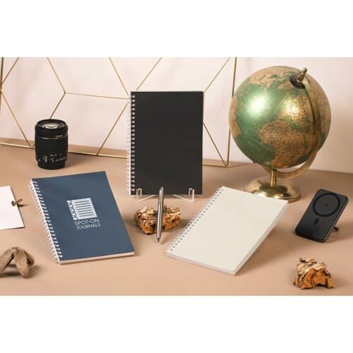 SCHILLER. Notizblock A5 mit flexiblem Cover, hergestellt aus 100 % Recyclingpapier