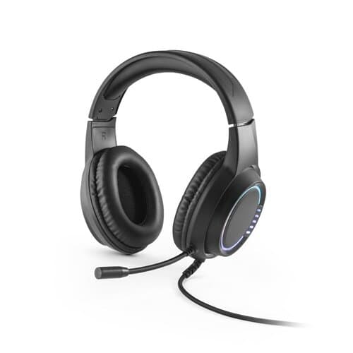 Thorne Headset RGB. Gaming-Kopfhörer mit 2 m Kabel, Mikrofon und RGB-LED-Leuchten aus ABS