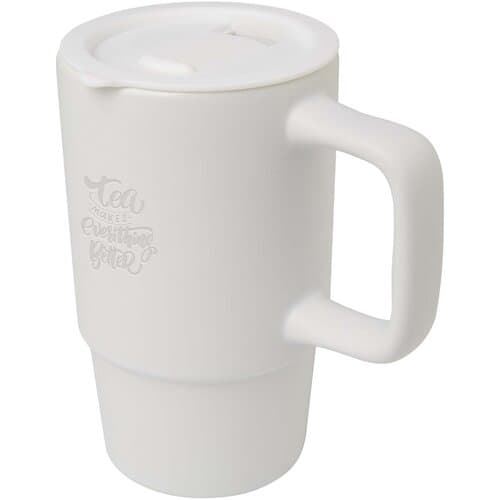 Carter 450 ml Keramiktasse mit Kunststoffdeckel