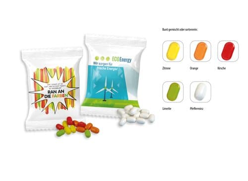 Pfefferminzdragees Werbetüte