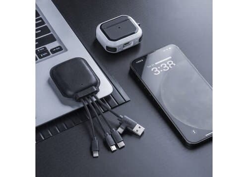 4001 | Xoopar Iné Gamma NFC Powerbank with Charging cables 3000mAh