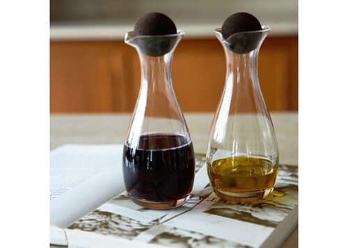 Sagaform Nature Öl-/Essigkaraffen mit Korkstopfen 2-tlg. 300ml