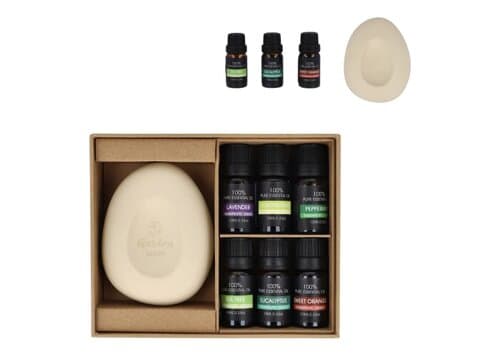 InsideOut Aroma Pebble Geschenkset mit 6 ätherischen Ölen