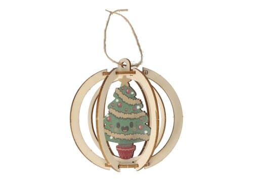 InSideOut Weihnachtsschmuck aus Holz 3er-Set