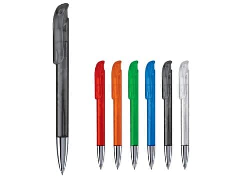 Kugelschreiber Atlas Transparent mit Metallspitze