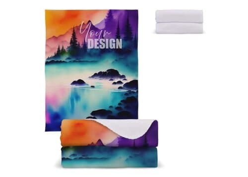 Polarfleece-Decke OEKO-TEX® Sublimation 130 x 170 cm 290 g/m²