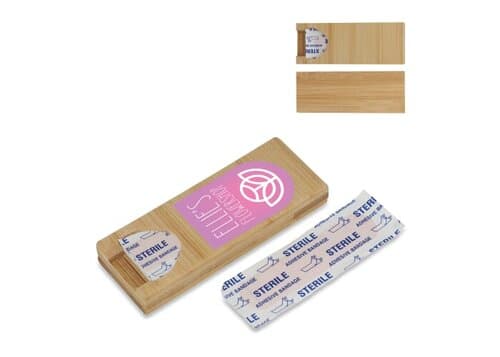 Pflaster in Bambusbox