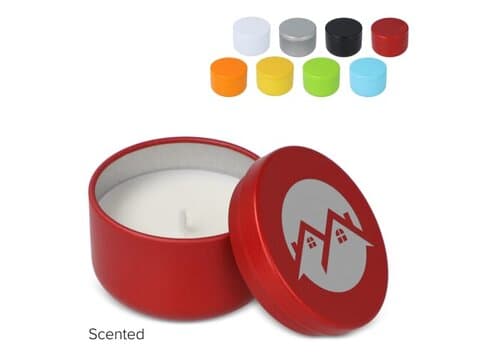 Asana unparfümierte Kerze auf Pflanzenbasis in recycelter Dose