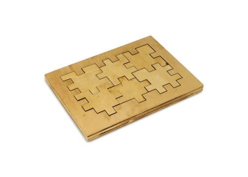 Würfelpuzzle aus Holz