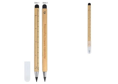 Langlebiger Bleistift und Lineal aus Bambus