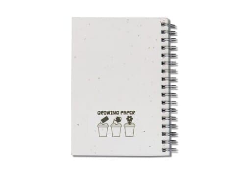 Spiral-Notizbuch aus Saatgutpapier