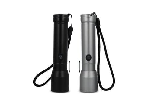 Wiederaufladbare Taschenlampe aus recyceltem Aluminium IPX4