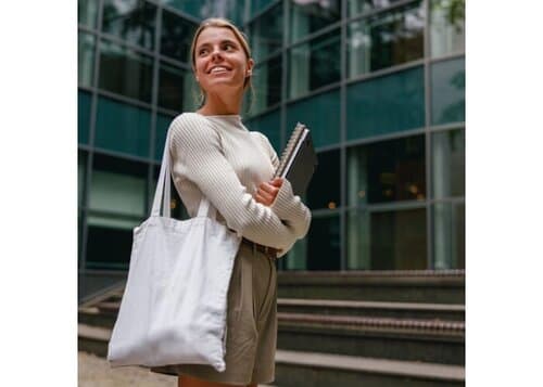 Umhängetasche Baumwolle OEKO-TEX® 140g/m² 38x42cm