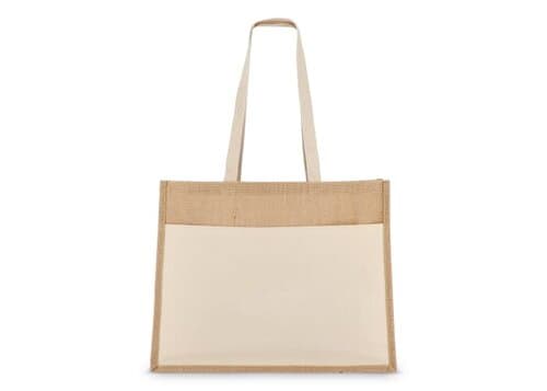Jute Tragetasche OEKO-TEX® 45 x 12 x 35cm 320g/m²