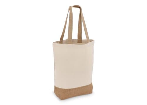 Baumwoll-Jute Tragetasche OEKO-TEX® 41 x 13 x 41cm 320g/m²