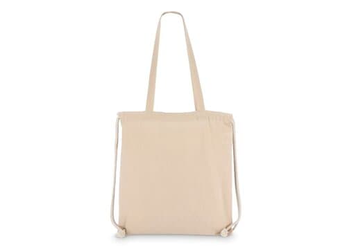 Baumwoll-Tragetasche mit Kordelzug OEKO-TEX® 38 x 42cm 140g/m²