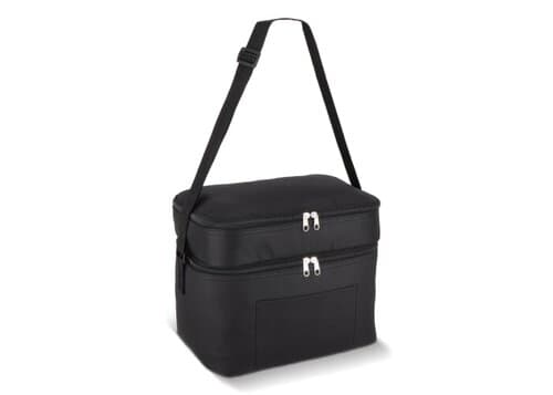 R-PET 600D Doppelfach-Kühltasche 30 x 20 x 25cm 12L