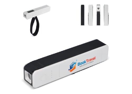 5-in-1 Travel Powerbank 2600 mAh - Kofferwaage - Taschenlampe - Lineal - Temperaturmesser