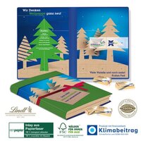 Adventskalender Weihnachtsbuch „Exklusiv“ Organic Klimaneutral, FSC® Lindt Schokotäfelchen